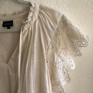 WHO WHAT WHERE cream dress in size L